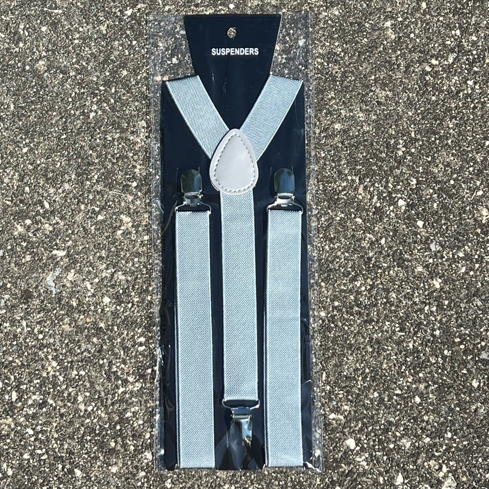 Dark grey suspenders NWT